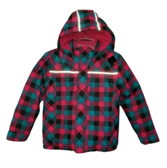 Iceberg Girls Insulated Hooded Reflector Puffer Coat Jacket Size 10/12. - Picture 1 of 7